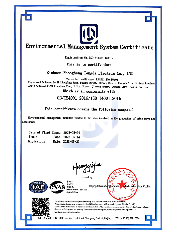 ISO 14001 Environmental Management System Certification